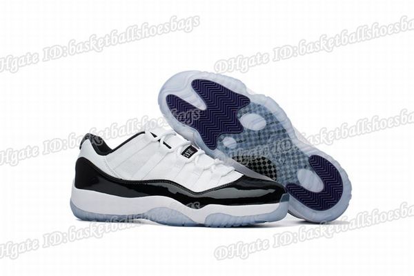 

basketball 11 low concord shoes mens and womens black white 11s sneakers