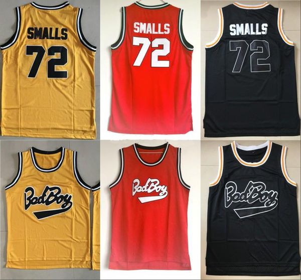 

mens biggie smalls jersey notorious b.i.g. stitched bad boy basketball jersey #72 biggie smalls stitched basketball shirts, Black;red