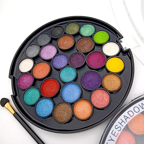 

miss rose 27 colors eyeshadow palette glitter eye makeup waterproof cosmetics