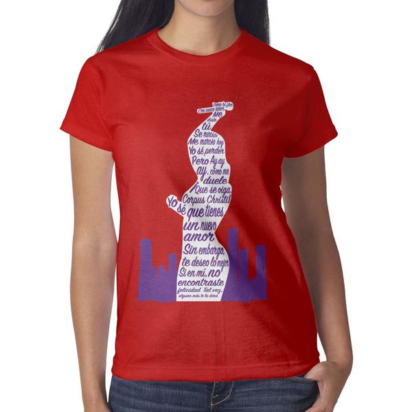 

selena quintanilla como la flor poster red womens t shirt,shirts,t shirts,tee shirts printing funny crazy band casual t shirt, White