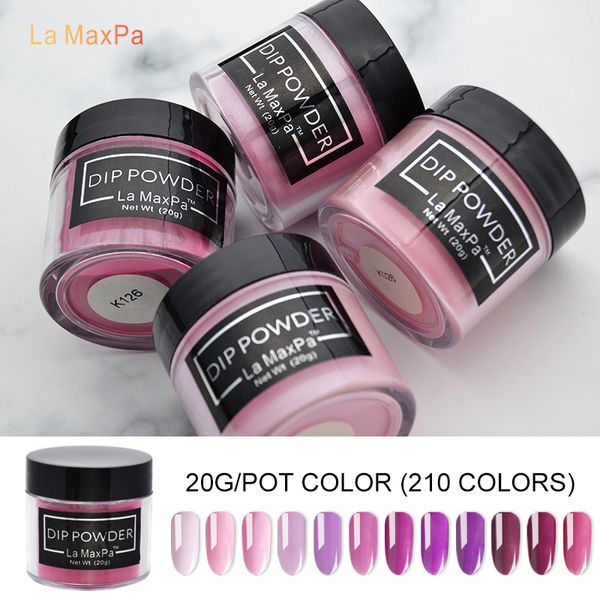 

lamaxpa acrylic private dip powder 20g 210 colors without lamp cure easy soak off sparkling nail powder nails art design, Silver;gold