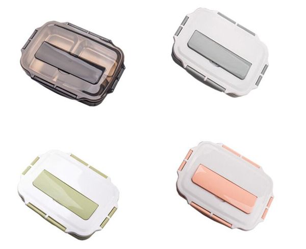 

home 304 stainless steel lunch box new japanese style compartment bento box kitchen leakproof food container to send tableware