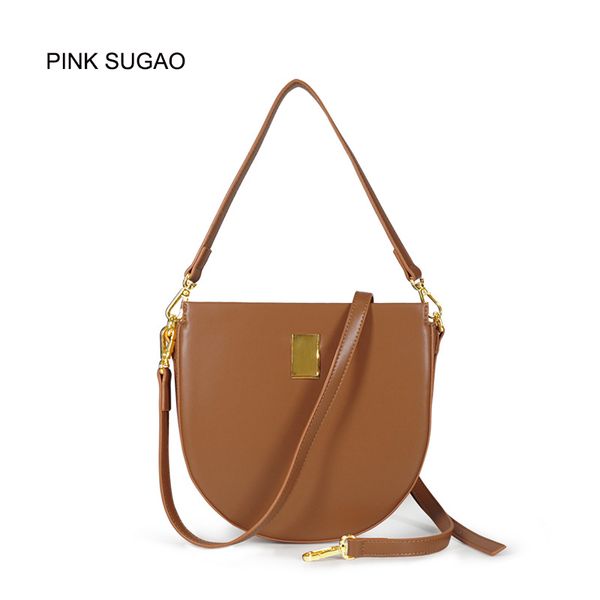 

pink sugao 2019 new style women handbags luxury designer tote bag plain leather shoulder handbag simple pashmina handbags brand wholesales