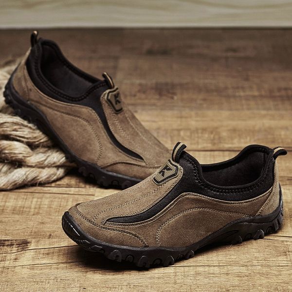 

hiking shoes men brand outdoor trekking sneakers men 2019 autumn slip on mountain climbing shoes hunting shoes yl214