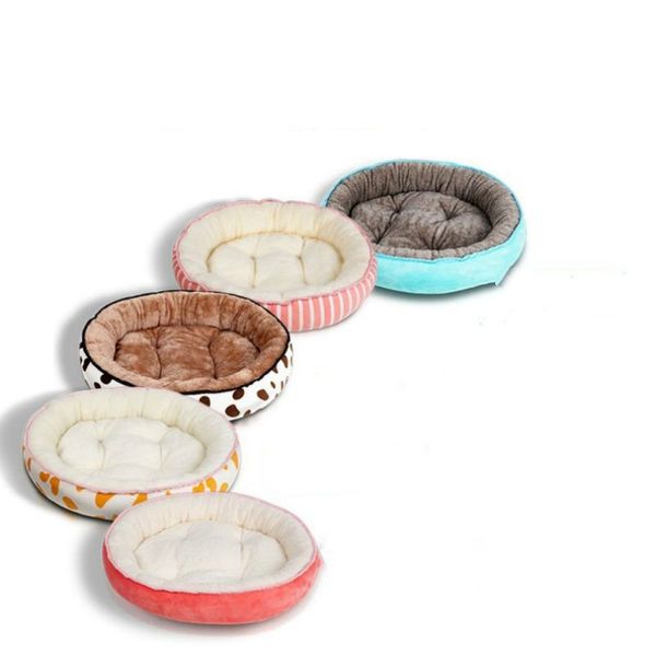 

новые pet dog bed матс круглый puppy колодки зимний теплый бархат мягкий лежак диван для котик щенок кошачьих туалетов гнездо собаководства