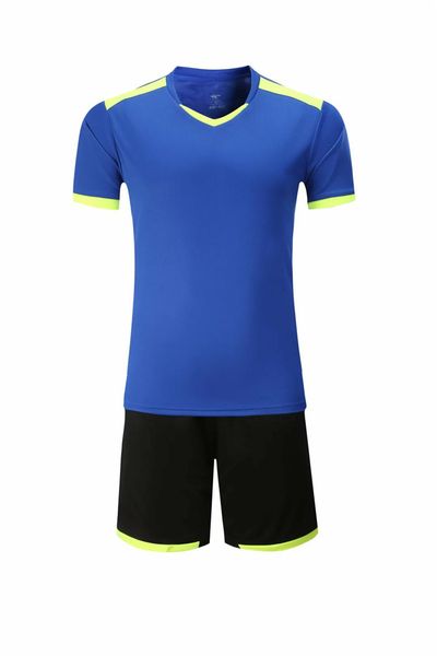 

new soccer jersey shorts boy football kits blue shirt child set red breathable kid suit 0505140, Black