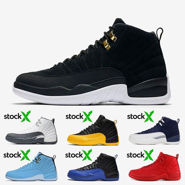 

jumpman 12 12s mens basketball shoes reverse taxi dark grey university gold game royal international flight punch women mens trainers