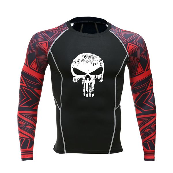 

2019 new gym shirt sport t shirt men short sleeve running men workout training tees fitness sport t-shirt rashgard, Black;red