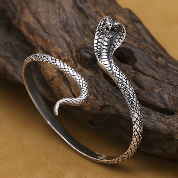 

wholesale adjustable handmade retro bracelet snake bangle -12pcs/lot, Black