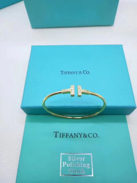 

33have stamps popular fashion brands t designers bracelet for lady designs women tiffany party gift luxury jewelry with for bride, Golden;silver