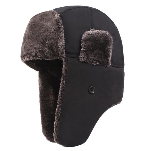 

men's winter snow cap thickening plus velvet earmuffs cycling windproof cap dec31, Blue;gray