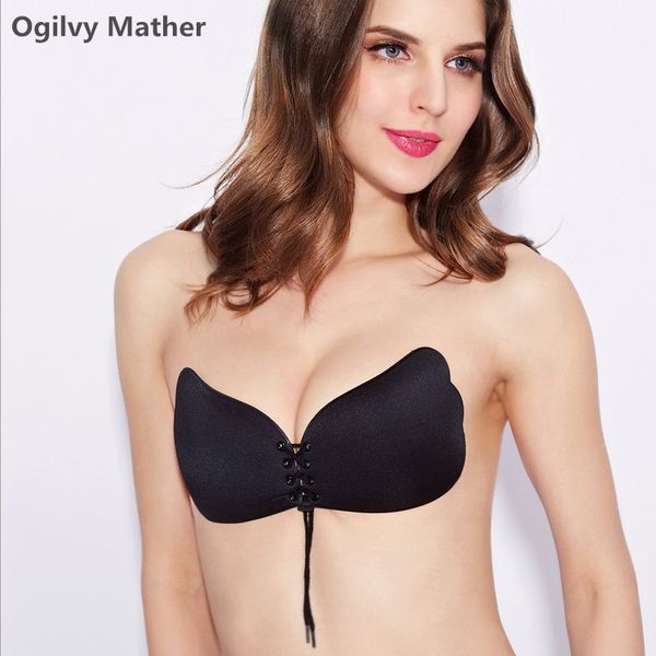 

Fly Bra Invisible Bra 1 /2 Cup Push Up Women Fly Strapless Bandage Bra Sexy Seamless Soutien Gorge Adhesif Bralette Women