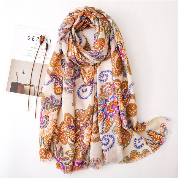 

scarf xia nationality mianma wind feel court flower sunscreen shawl tourism on vacation sandy beach sunscreen shawl silk scarf, Blue;gray