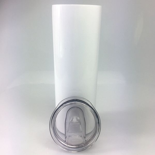 

20oz sublimation skinny tumblers diy stainless steel skinny cups vacuum insulated car tumbler coffee beer mug water bottle with lid a07