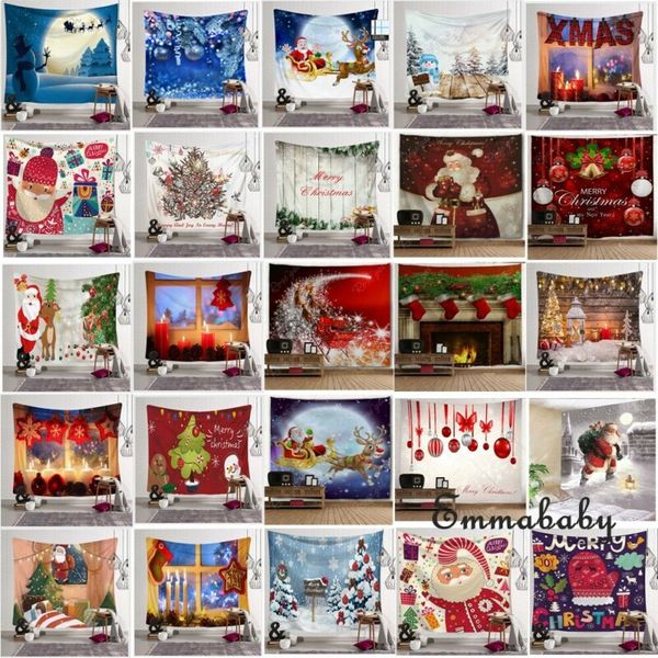 

christmas theme tapestry xmas holiday wall hanging tapestry home room decoration