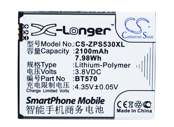 

cameron sino 2100mah battery bt570 for zopo zp530, zp532