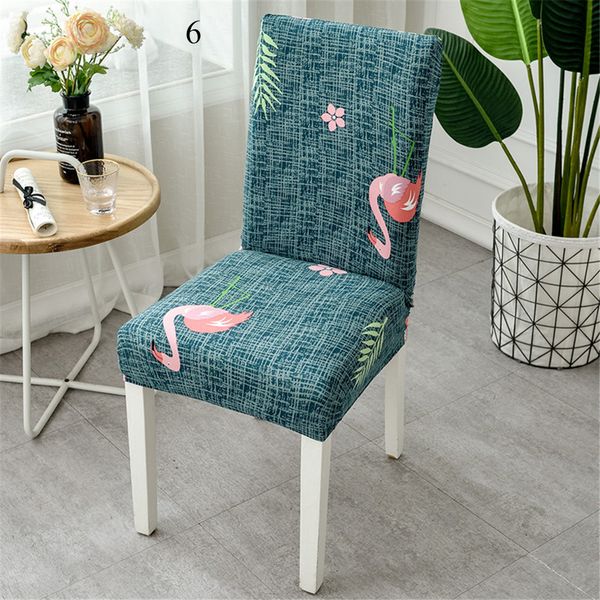 

elastic printing dining chair slipcover modern removable anti-dirty kitchen seat case stretch chair cover for banquet