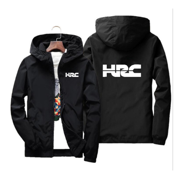 

2020 motorcycle jacket windproof for hrc logo jacket mobike riding hooded suit windbreaker sweatshirts racing zipper coat
