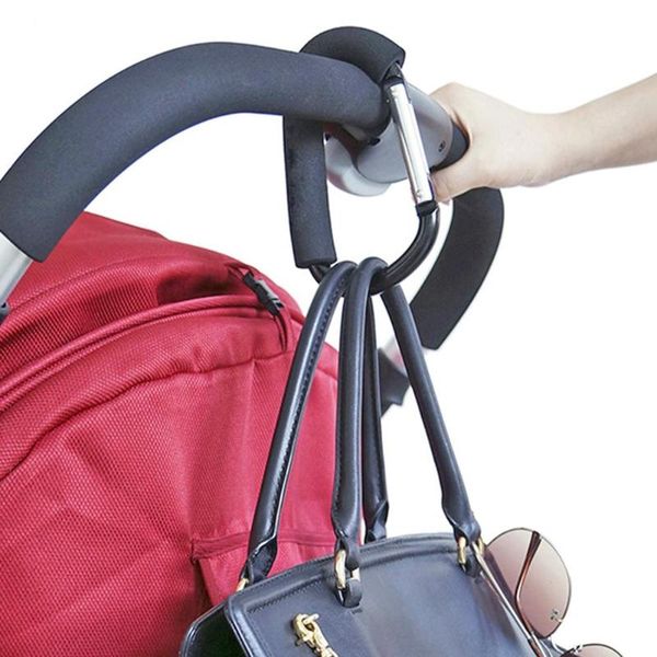 

aluminium alloy large d shape stroller hook children kids baby strollers accessories baby carriage bags hanging hooks