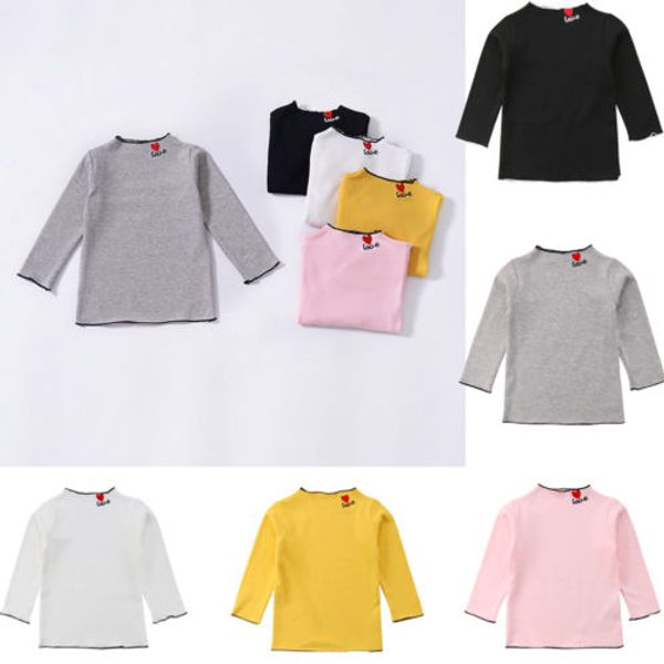 

Newborn Ifant Kids Baby Girls Baby Boys Long Sleeve Casual Popular O-neck Cotton Tops T-shirt Blouse Solid Color Unisex Clothes