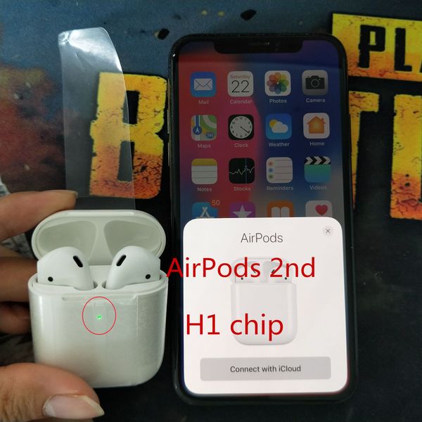 

Supercopy airpod 2nd h1 chip wirele charging touch iri double ear bluetooth 5 0 earphone head et not original airpod