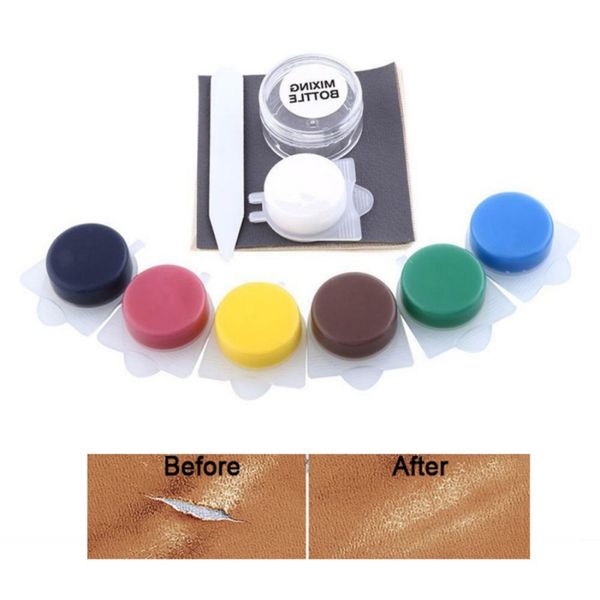 

leather auto car seat sofa coats holes scratch cracks rips no heat liquid leather vinyl repair kit repair tool