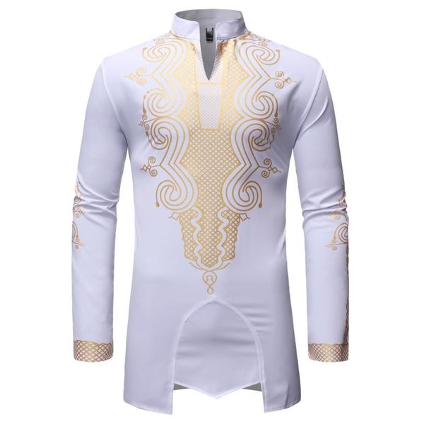 

china imported wholesale man shirts streetwear summer african style printed dress shirts mens clothing b557, White;black
