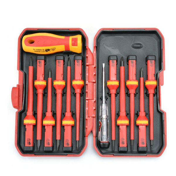 

13pcs/set electricians insulated electrical hand screwdriver kit for 1000v power slc88