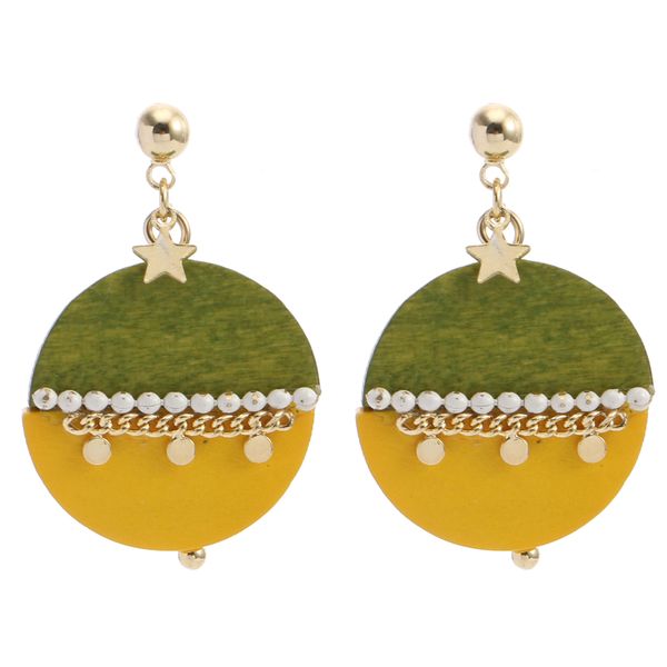

elegance11 trendy acrylic dangle earrings women statement earrings big pendant christmas gift for girls, Silver