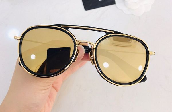 

vintage titanium sunglasses gold/brown black gafas dnum190513-7 new de mens/woman glasses with sol box sunglasses bpiax, Slivery;brown