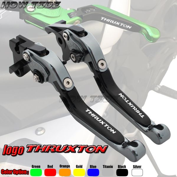 

motorcycle folding extendable cnc moto adjustable clutch brake levers for thruxton steve mcqueen se 2012
