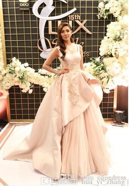 

2019 элегантное бальное платье вечерние платья с квадратным вырезом overskirt большой шлейф с вышивкой бисером блестки органзы махира кхан п, Black;red