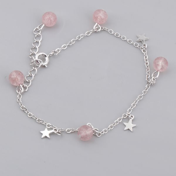 

elegant silver plated crystal star charm bangle bracelet fancy women gifts, Golden;silver