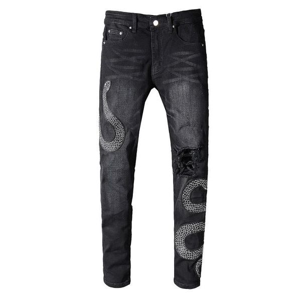 

2019 mens designer jeans luxury mens zipper jeans fashion men women ripped denim pants size 28-42, Blue