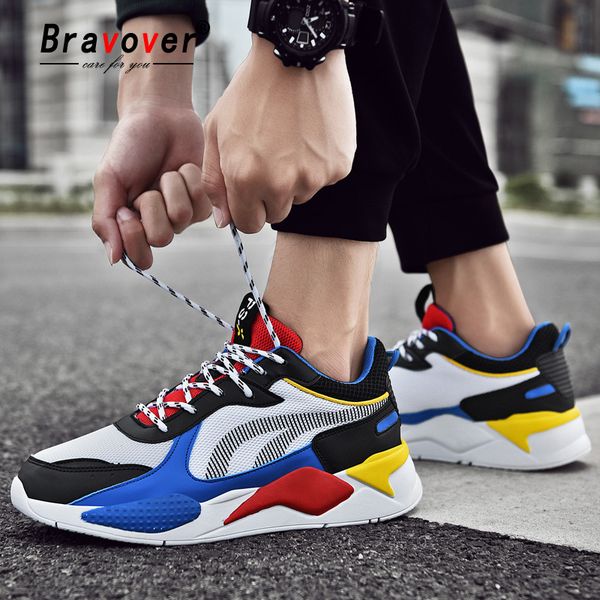 

men sneakers breathable running shoes for men youth trend sport shoes lace-up outdoors jogging trainers zapatillas hombre
