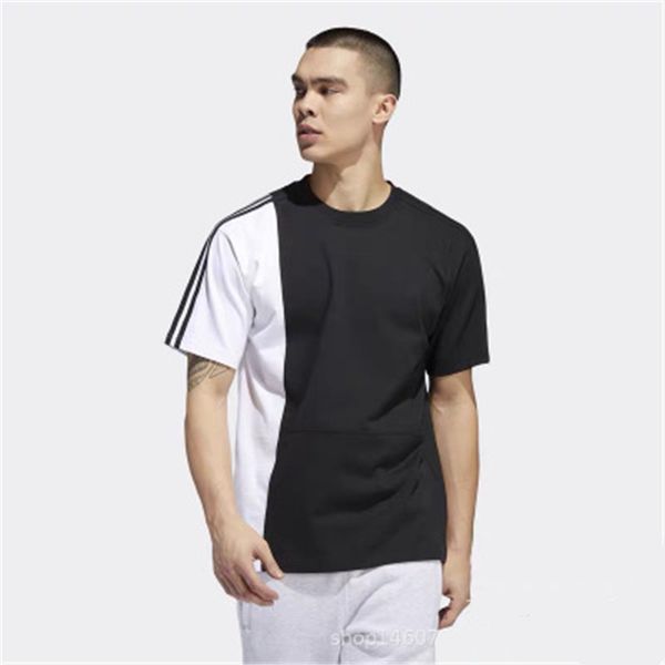 

tees designer man running short sleeves tshirt fashion trend men o neck sportswear tshirt summer teeneger casual loose trend clothes, White;black