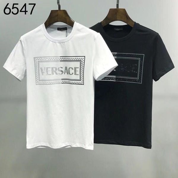 

2020year fashion brand men women summer t shirt letters print men brand t shirt casual tees mens clothes size m-3xl h5, White;black