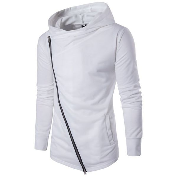 

zogaa new men hoodie sweatshirt long sleeved slim fit male zipper hoodies assassin igan creed jacket plus size s-3xl, Black