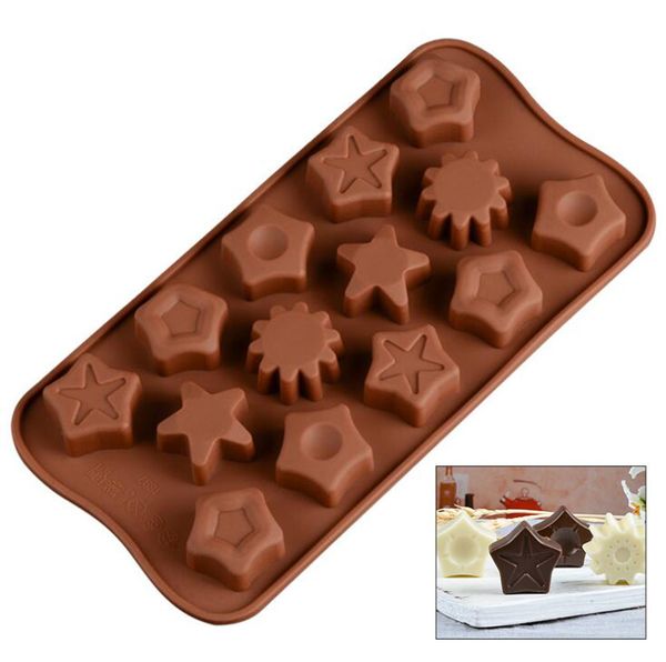 

new silicone chocolate mold 24 shapes chocolate baking tools non-stick cake mold jelly&candy 3d mold decoration diy jsc1897