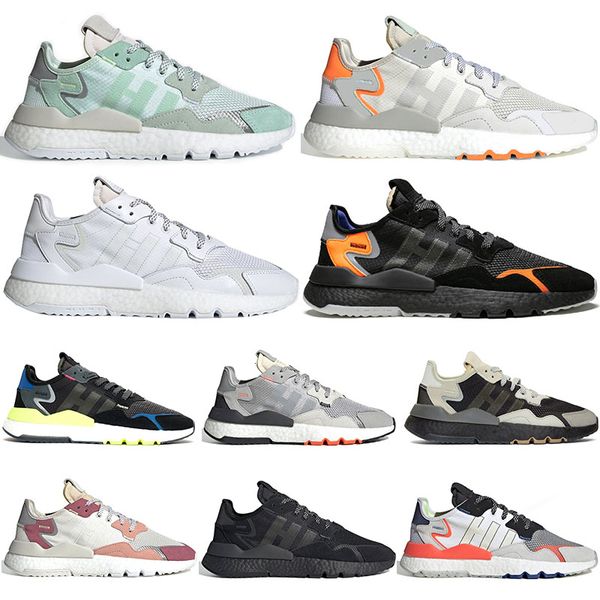 

breathable b00st mesh nite jogger shoes eqt 3m reflective for men women triples black full white trainer sports sneakers 36-45