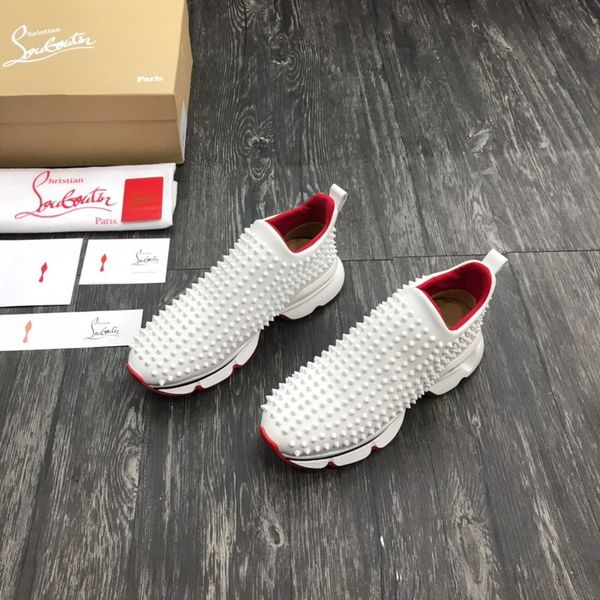 

Fa hion chri tian louboutin cl 2019 luxury brand ladie men 039 ca ual hoe wicker hoe neaker red hoe 01