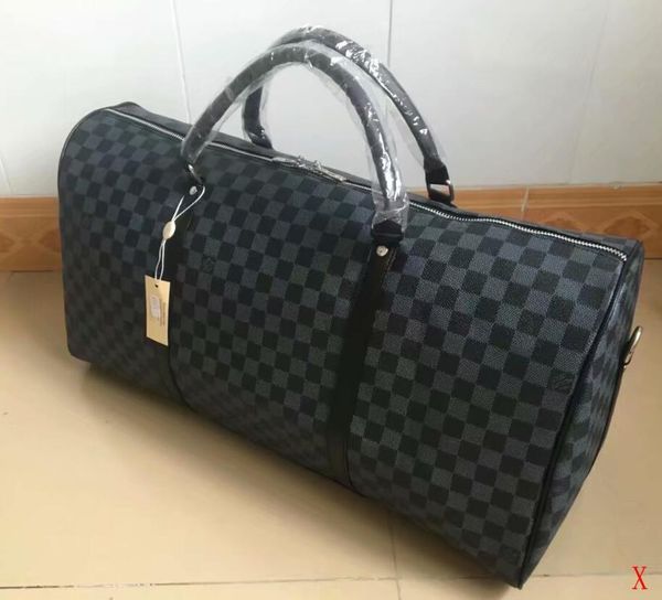 

новые 55см женщины большой емкости дорожные сумки 2019 продажа качества мужчины плечо вещевой мешок ручной клади keepall нижней заклепок с г