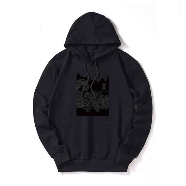 

mens designer hoodies luxury sweatshirt mens hoodies streerwear brand pullover long sleeved national dancer elephants 5 colors good quality, Black