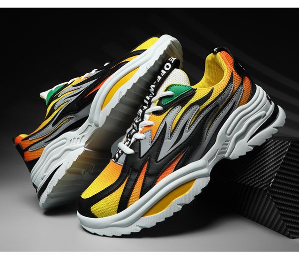 

2020 men sports and leisure shoes non slip rubber sole fashion runing shoes soft soles black/gray/white sizes 39-44 a5922