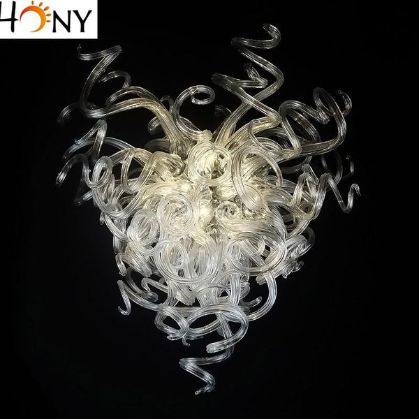 

modern art blown glass chandelier pendant with ce ul certificate style flower designer crystal led lamps for wedding