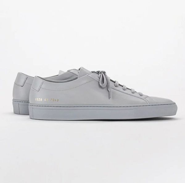 

common projects by women black white low shoes men woman genuine leather casual shoes flats chaussure femme homme