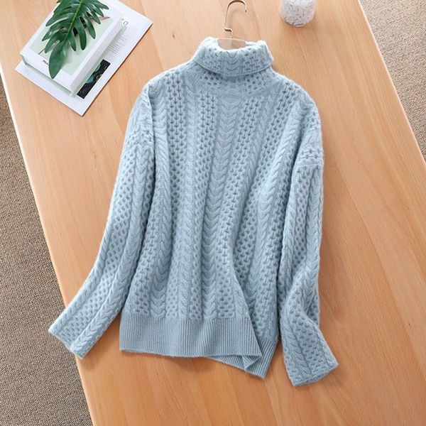 

new women winter thick warm wool sweaters casual turtleneck knitted pullovers soft cashmere long sleeve sweaters jumpers, White;black