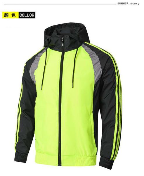 

new wholesale hoodies thin windbreaker dust coat new men women fashion jackets wind proof coat dust coat caps clothing quality, Black;brown