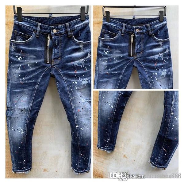 

mens designer jeans дизайнер бегуны модельер slim fit омывается motocycle джинсовые брюки хип-хоп панелями мужские бегуны, Blue