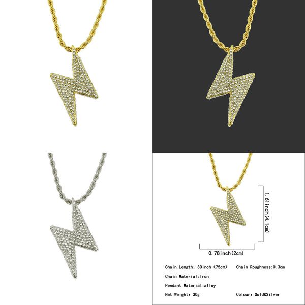 

man hip hop diamond pendeloque cut necklace trendsetter hiphop personality necklace ornaments swarovski big chain pendants hip hop, Silver